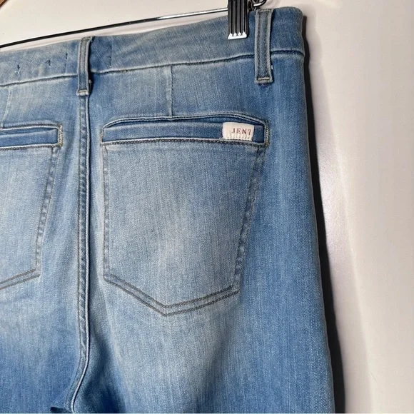 Jen7 by 7 for All Mankind La Quinta Tailorless High-Rise Flared Trouser Jeans - Picture 9 of 13